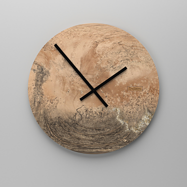 Saturn Wall Clock: Scandinavian Style, Minimalist Décor 3D model image 1 