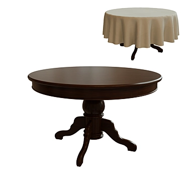 Modern Dining Table Set 3D model image 1 