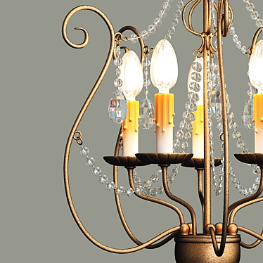 Elegant Astoria Grand Chandelier 3D model image 1 