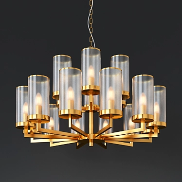 Kelly Wearstler Liaison Chandelier: Hollywood Regency Design 3D model image 1 