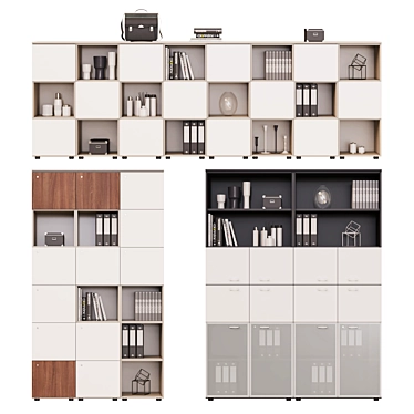 Universal Evo: Spacious and Stylish Cabinets 3D model image 1 