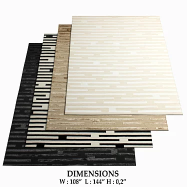 Maze Collection Rugs - Premium Quality 3D model image 1 