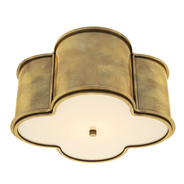 Alexa Hampton Basil Natural Brass Flush Mount 3D model image 1 