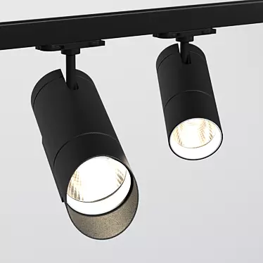 Sleek Modern Track Light 3D model image 1 