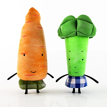 Vibrant Veggie Play Set 3D model image 1 