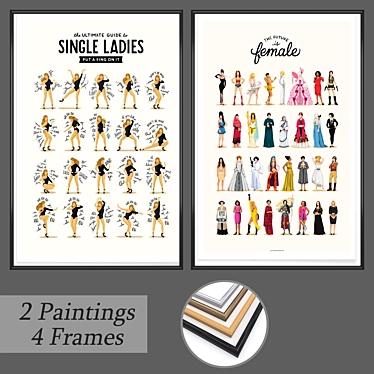 "Versatile Wall Art Set - No. 508 3D model image 1 