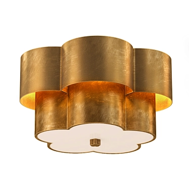 Modern Gild Flush Mount 3D model image 1 