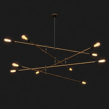 Elegant Primo Chandelier 3D model image 1 