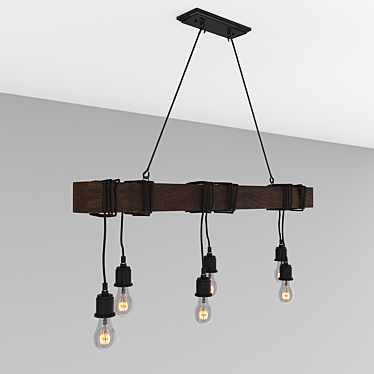 Rustic Elegance: Lumion Klaus Pendant 3D model image 1 