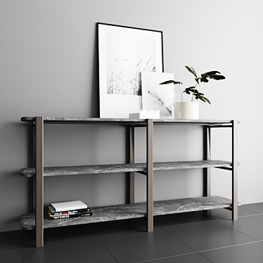 Sleek Marble Shelving: Alaka RETEGUI 3D model image 1 