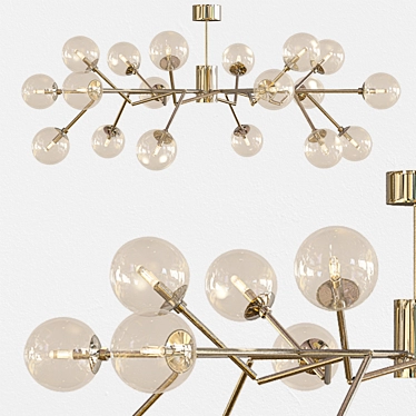 Dallas Chandelier: Elegant Illumination 3D model image 1 