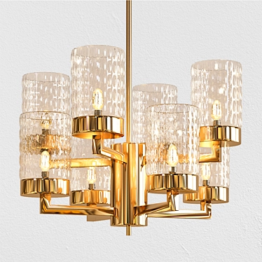 Quarzo Italamp Chandelier: Elegant Lighting for Every Space 3D model image 1 