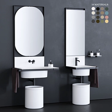 Ceramica Cielo Elle Washbasin 3D model image 1 