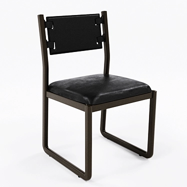 Birkin Bronze Dining Chair: Elegance Redefined 3D model image 1 