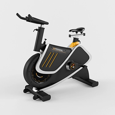 Compact Exercise Bike - Space-saving Cardio Equipment 3D model image 1 