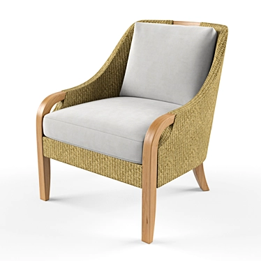 Edgewood Lane Venture Armchair: Elegant Style and Comfort 3D model image 1 