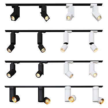 Sleek Track Lighting Collection 3D model image 1 