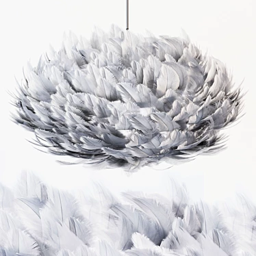 Feather Delight: VITA Eos XL Light Grey 3D model image 1 