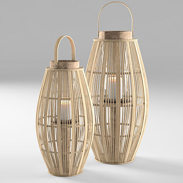 Geometry-Linked Haute Lantern 3D model image 1 