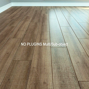 Natural Wood Parquet Laminate 3D model image 1 