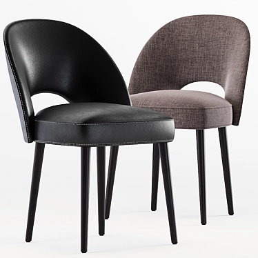 Graphite Grey Rory Dining Chairs - Set of 2 3D model image 1 