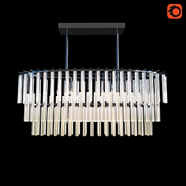 Modern Nessa Chandelier 3D model image 1 