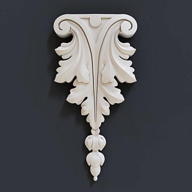 Elegant Carving Cover 3D model image 1 