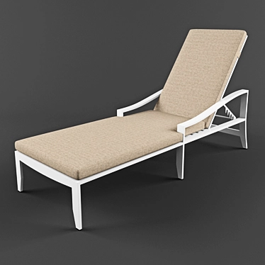 Outdoor Lane Venture Spector Chaise - Elegant and Comfortable 3D model image 1 