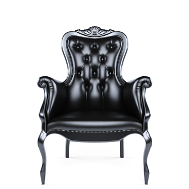 Quilted Classic Armchair: Elegant and Detailed 3D model image 1 