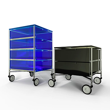 Kartell Mobil Set: Stylish Storage Accessories 3D model image 1 