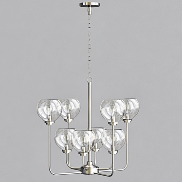 Elegant ELK Chandelier 3D model image 1 