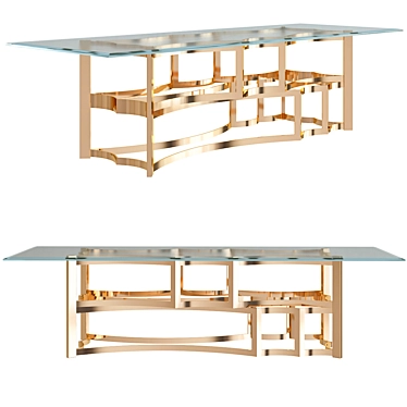 Elegant WYNN Coffee Table 3D model image 1 