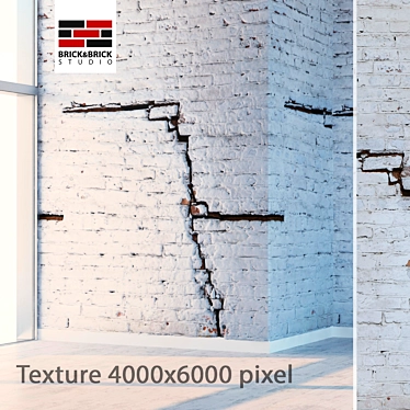 Title: Seamless Detailed Brickwork: Crack 131 3D model image 1 