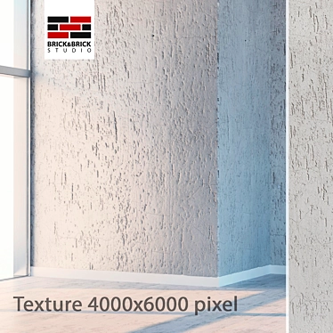 Title: Seamless High-Detail Stucco Texture 3D model image 1 