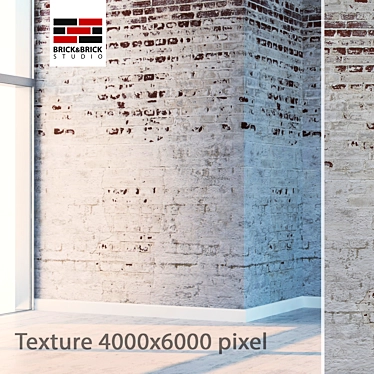 Seamless High Detail Brick 3D model image 1 