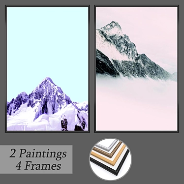 Elegant Wall Art Set: No.572 3D model image 1 