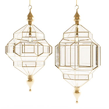 Granada Hanging Pendant Chandelier - Alhambra Inspired 3D model image 1 
