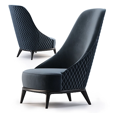 Modern Contemporary Opera Leslie Armchair 3D model image 1 