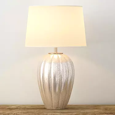Elegant Silver Table Lamps 3D model image 1 
