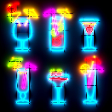 Glow 4D Neon Sculpture 3D model image 1 