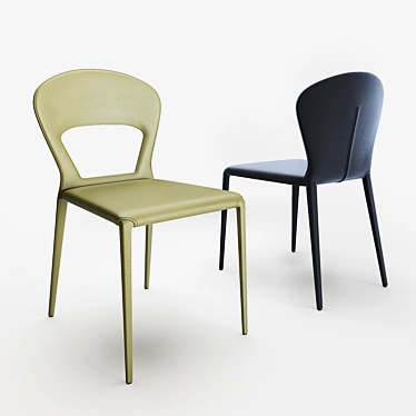 Soffio Contemporary Chairs 3D model image 1 