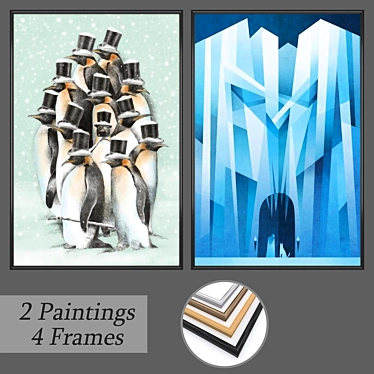 Versatile Wall Art Set: No. 576 3D model image 1 