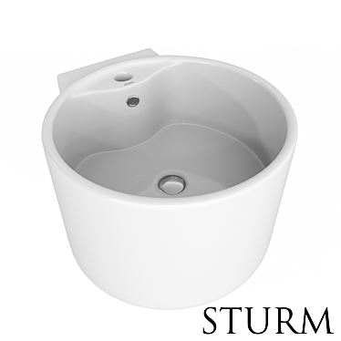 STURM Ring Wall-Mounted Sink 3D model image 1 