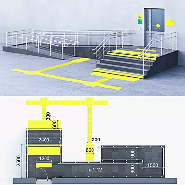 Inclusive Entrance Solution 3D model image 1 