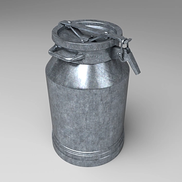 Aluminum Flask 3D model image 1 