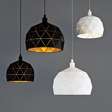 Elegant EGLO ROCCAFORTE Pendant Luminaire 3D model image 1 