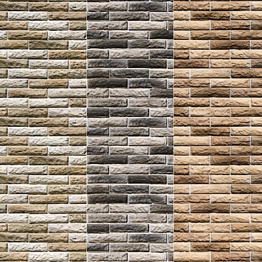 Modern Stone Walls Set 11: Vray Material Collection 3D model image 1 