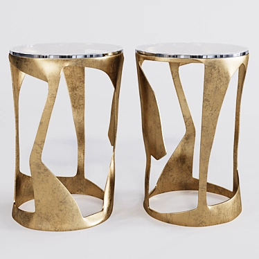 Vincenzo de Cotiis Brass Side Table 3D model image 1 
