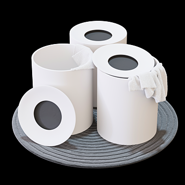 Modern Laundry Storage Solution: Rexa Design HOLE 3D model image 1 