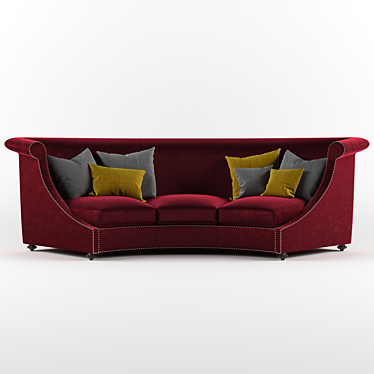 Sleek Curved Elegance 3D model image 1 